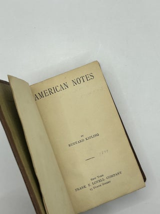 American Notes; Letters of Marque.