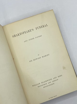 Shakespeare's Funeral and Other Papers