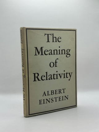 The Meaning of Relativity.